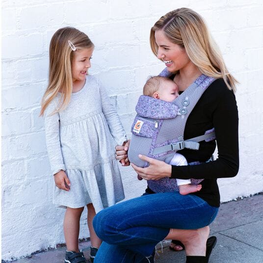 Porte Bébé - BreathBabyBag™ - Mauve Lavande - Accessoires de sorties pour bébés