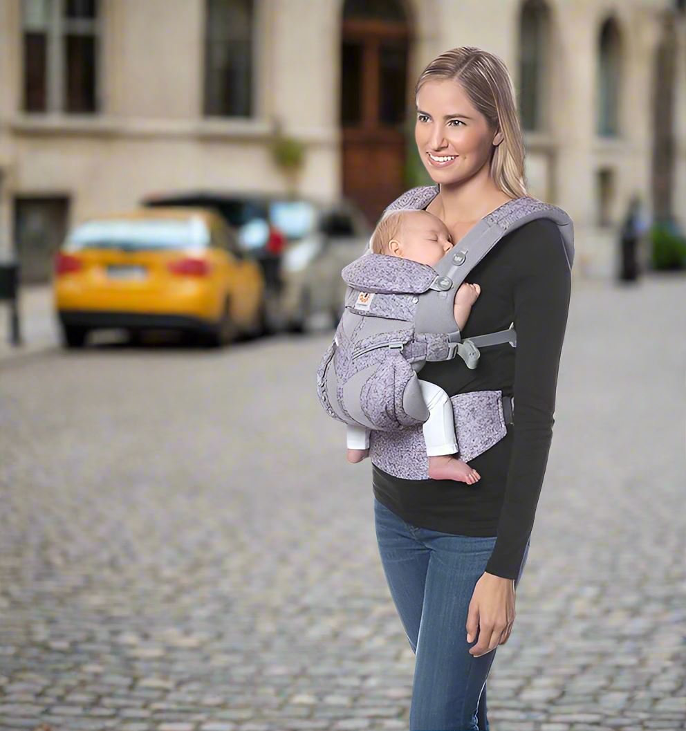 Porte Bébé - BreathBabyBag™ - Mauve Lavande - Accessoires de sorties pour bébés