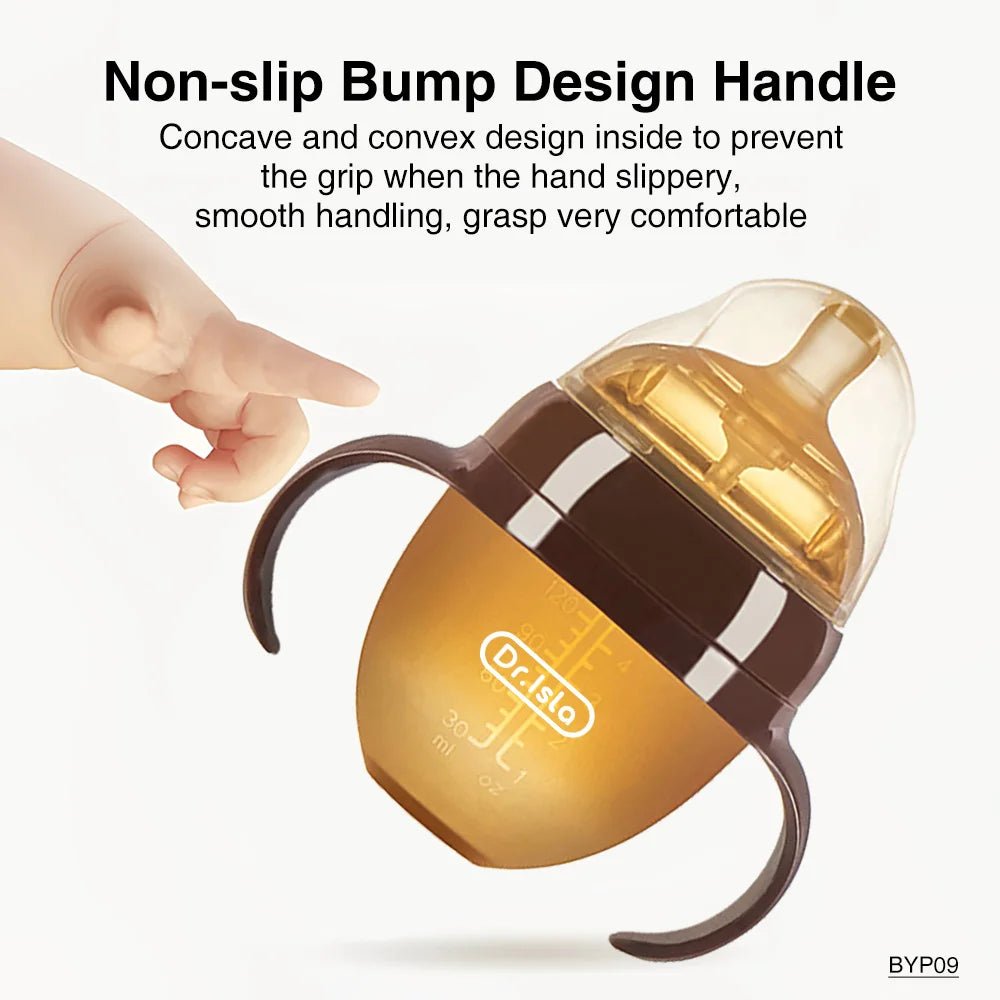 150ML/250ML Portable Baby Bottle Slicone Feeding Bottle With Handle Baby drop - resistant Bottles Newborn Bottle BPA Free - Accessoires de sorties pour bébés