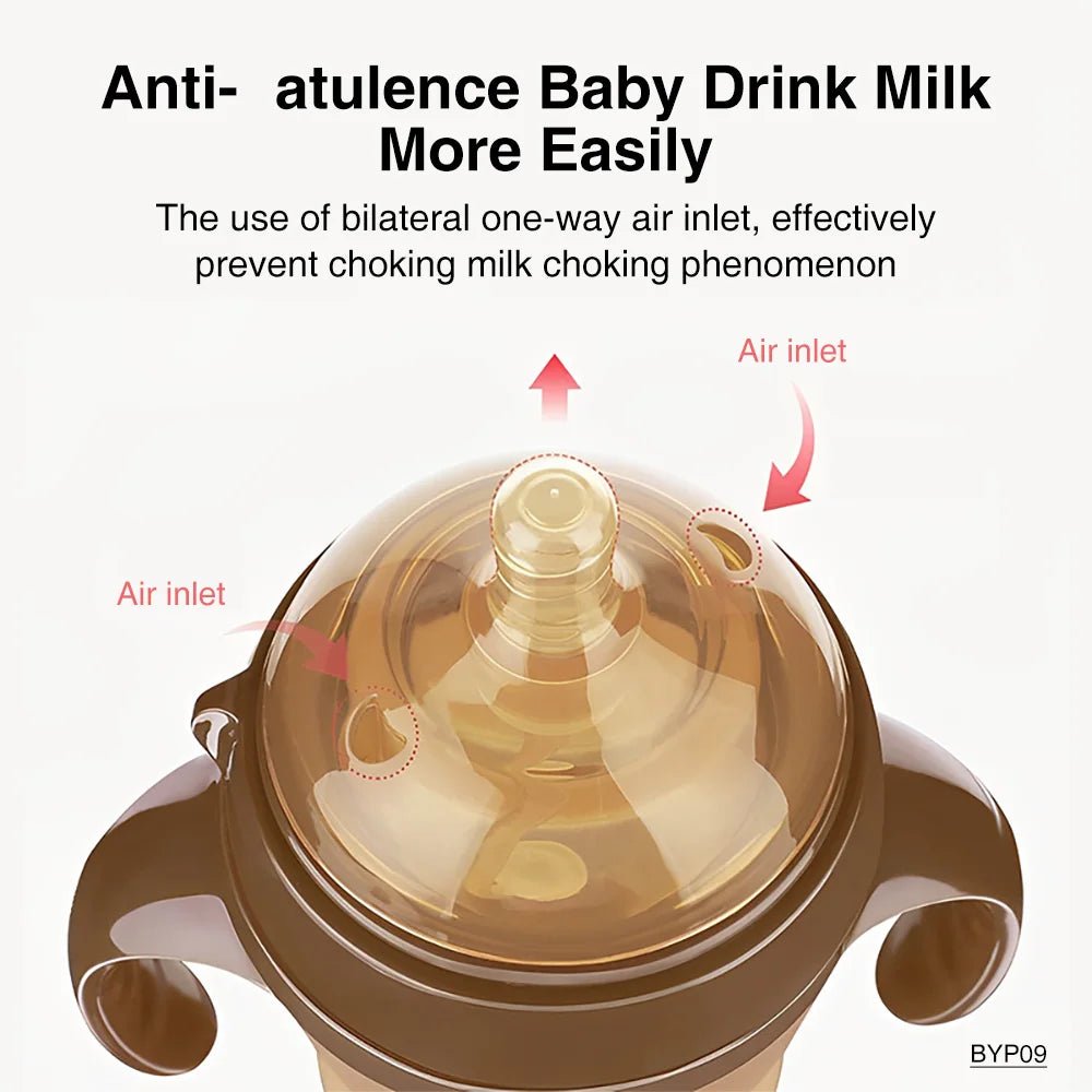 150ML/250ML Portable Baby Bottle Slicone Feeding Bottle With Handle Baby drop - resistant Bottles Newborn Bottle BPA Free - Accessoires de sorties pour bébés