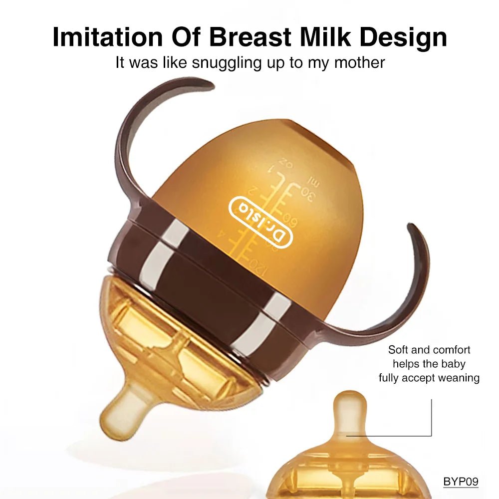 150ML/250ML Portable Baby Bottle Slicone Feeding Bottle With Handle Baby drop - resistant Bottles Newborn Bottle BPA Free - Accessoires de sorties pour bébés