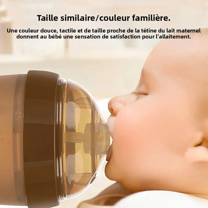 150ML/250ML Portable Baby Bottle Slicone Feeding Bottle With Handle Baby drop-resistant Bottles Newborn Bottle BPA Free