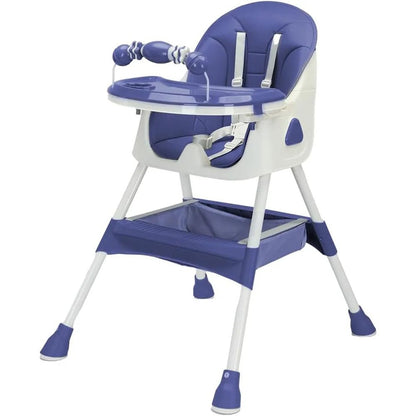 Foldable Baby High Chair 6 Months Plus, with Large Antislip Pad & ToyRack, Easy to Clean Feeding , E500 - Accessoires de sorties pour bébés