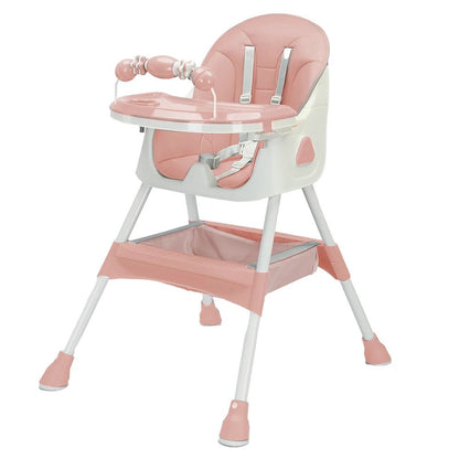Foldable Baby High Chair 6 Months Plus, with Large Antislip Pad & ToyRack, Easy to Clean Feeding , E500 - Accessoires de sorties pour bébés