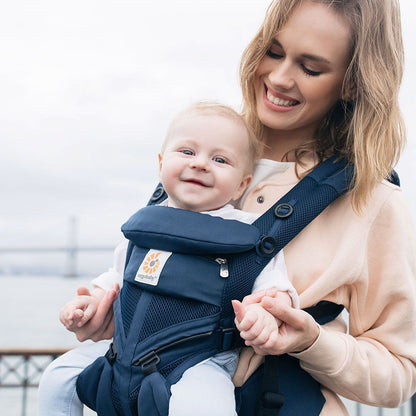 Porte Bébé - BreathBabyBag™ - Bleu Marine - Accessoires de sorties pour bébés