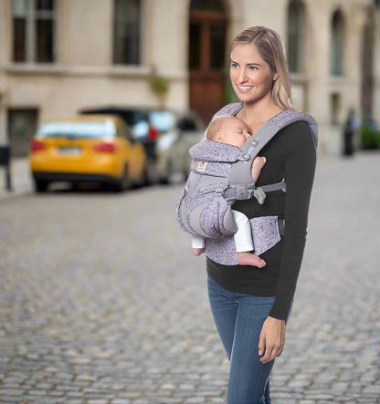 Porte Bébé - BreathBabyBag™ - Mauve Lavande - Accessoires de sorties pour bébés