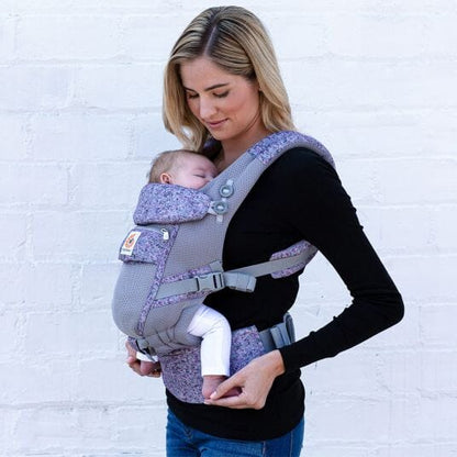 Porte Bébé - BreathBabyBag™ - Mauve Lavande - Accessoires de sorties pour bébés