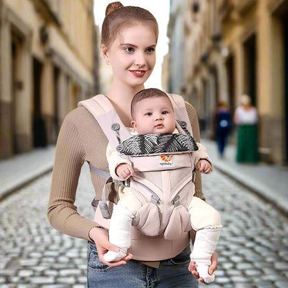 Porte Bébé - BreathBabyBag™ - Rose Maille - Accessoires de sorties pour bébés
