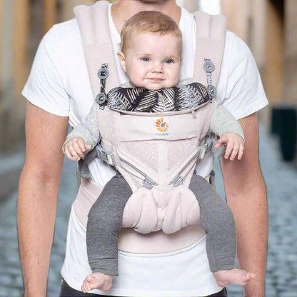 Porte Bébé - BreathBabyBag™ - Rose Maille - Accessoires de sorties pour bébés