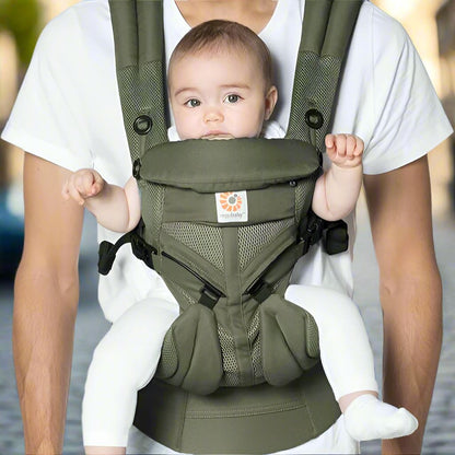 Porte Bébé - BreathBabyBag™ - Vert Olive - Accessoires de sorties pour bébés
