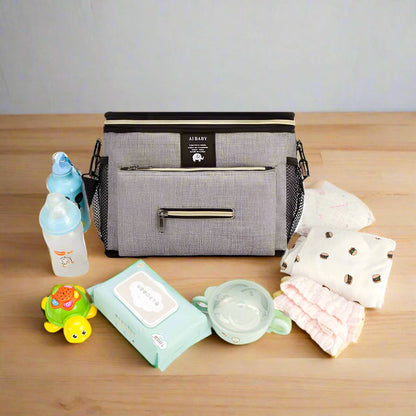 Sac à Langer - BabyTravel™ - Gris - Accessoires de sorties pour bébés